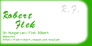 robert flek business card